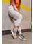 Sveta Gümüş Deri Kadın Sneaker 5