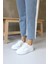 Julia Beyaz Deri Kadın Sneaker 2