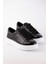 Julia Siyah Deri Kadın Sneaker 5