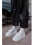Diya Beyaz Hakiki Deri Kadın Sneaker 4