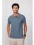 Erkek Slim Fit Dar Kesim %100 Pamuk Düz Pike Gri Polo Yaka T-Shirt 1