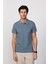 Erkek Slim Fit Dar Kesim %100 Pamuk Düz Pike Gri Polo Yaka T-Shirt 3