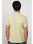 Erkek Slim Fit Dar Kesim %100 Pamuk Düz Pike Yeşil Polo Yaka T-Shirt 5
