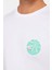 Erkek Slim Fit Dar Kesim %100 Pamuk Yumuşak Dokulu Baskılı Beyaz Bisiklet Yaka T-Shirt 4