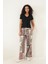 Siyah Fitilli Görünümlü V Yaka Önden Düğmeli Basic Kadın T-Shirt- 2417 2
