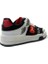 King Kısa Çocuk Sneaker Spor Ayakkabı Siyah - Kırmızı 4