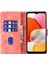 Samsung Galaxy A14 5g/4g Kılıf Kedi Kalp Desenli Pu Deri Flip Telefon Kapağı-Pembe (Yurt Dışından) 4