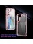 Samsung Galaxy S22+5G Kılıf Kart Tutucu Tpu+Akrilik Telefon Kapağı Kristal Şeffaf-Şeffaf Pembe (Yurt Dışından) 3