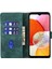 Samsung Galaxy A14 5g/4g Kılıf Kedi Kalp Desenli Pu Deri Flip Telefon Kapağı-Yeşil (Yurt Dışından) 4