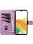 Samsung Galaxy A53 5g Cüzdan Kılıf T Şekilli Çizgili Deri Telefon Kılıfı-Açık Mor (Yurt Dışından) 2