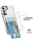 Samsung Galaxy S22+5G Kılıf Kart Tutucu Tpu+Akrilik Telefon Kapağı Kristal Şeffaf-Şeffaf (Yurt Dışından) 2