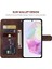 Samsung Galaxy A35 5g Kılıf Deri Skin-Touch Telefon Kapak Hattı Desenli Cüzdan Kart Yuvaları-Kahverengi (Yurt Dışından) 4