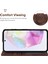 Samsung Galaxy A35 5g Kılıf Deri Skin-Touch Telefon Kapak Hattı Desenli Cüzdan Kart Yuvaları-Kahverengi (Yurt Dışından) 5