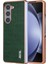 Azns Samsung Galaxy Z Fold6 5g Kılıf Timsah Dokulu Pu Deri+Pc Telefon Kapağı-Yeşil (Yurt Dışından) 1