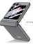 Samsung Galaxy Z Flip6 5g Kılıf Manyetik Menteşe Pc Telefon Kapağı Küçük Ekran Filmi-Titanyum Gri/titanyum Gri (Yurt Dışından) 5