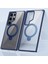 Samsung Galaxy S24 Ultra Kılıf Tpu+Magsafe-Mavi ile Uyumlu Akrilik Şeffaf Telefon Kapağı (Yurt Dışından) 5