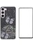 Wanlonfeng Samsung Galaxy S23 Kılıf Ekran Koruyucu Tpu Telefon Kapaklı 3D Glitter Payetler-Siyah (Yurt Dışından) 1