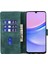 Samsung Galaxy A15 4g/5g Kılıf Pu Deri Tpu Iç Telefon Kapağı Kedi Aşk Kalp Desenli-Yeşil (Yurt Dışından) 2