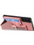 Samsung Galaxy S22 + 5g Kart Yuvası Kılıfı Retro Pu + Tpu Telefon Kabuğu ile Kickstand-Pembe (Yurt Dışından) 3