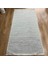 Beyaz Çizgisel Desenli Halı - Soft & Modern Salon Halısı - Hoom Rugs Retro 6203 1