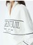 Oversize Sweatshirt Yarım Fermuarlı Dik Yaka Baskılı Üç Iplik Şardonlu 5