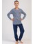 Pamuklu Kız Çocuk Interlock Uzun Kol Pijama Takım , 403378 1