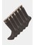 9101 Erkek Bamboo Düz Soket Çorap 6'lı Paket-Antrasıt 1