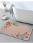 Çok Renkli Pudra Temalı Floral Çiçek Desenli Modern Dekoratif Banyo Paspası 90×60 Dijital Baskı 1