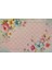 Çok Renkli Pudra Temalı Floral Çiçek Desenli Modern Dekoratif Banyo Paspası 90×60 Dijital Baskı 3