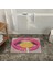 Sarı Pembe Temalı Lolipop ve Dudak Desenli Modern Dekoratif Banyo Paspası 90×60 Dijital Baskı 2