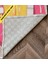 Sarı Pembe Temalı Lolipop ve Dudak Desenli Modern Dekoratif Banyo Paspası 90×60 Dijital Baskı 4