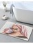 Pudra Bej Temalı Kadın Portre Desenli Modern Dekoratif Banyo Paspası 90×60 Dijital Baskı 1