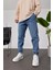 Paça Barkodlu Taşlamalı Mavi Jean G-115 3