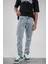 16370 Boyfriend Taşlamalı Mavi Jean 1