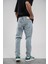 16370 Boyfriend Taşlamalı Mavi Jean 2