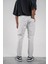 Gri Dar Paça Boyfriend Fit Gabardin Pantolon 3