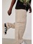 Df Kargo Cepli Krem Baggy Pantolon 5