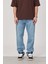 5174 Taşlamalı Mavi Baggy Jean (16160) 1