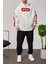Cthdream Beyaz Kapüşonlu Sweatshirt 8