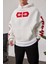 Cthdream Beyaz Kapüşonlu Sweatshirt 10