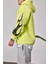 Cth Kolları Desenli Fosforlu Yeşil Sweatshirt 2