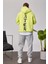 Cth Kolları Desenli Fosforlu Yeşil Sweatshirt 5
