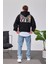 Positive Vibes Siyah Kapüşonlu Sweatshirt 1