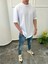 Oval Kesim Basic Beyaz Tshirt 2