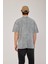 New York Baskılı Yıkamalı Gri Tshirt 5