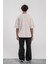 Young Atelier Yazılı Krem Yıkamalı Oversize Tshirt 3