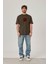 6879 Baskılı Haki Tshirt 1