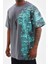 Bisiklet Yaka Baskılı Oversize T-Shirt - Gri 2