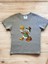 Disney Karakterli Donald Duck Baskılı Gri Renk Pamuklu Penye Kumaş Kısa Kollu Kız Erkek Çocuk T-Shirt 5