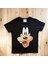 Disney Guffy Köpek Karakterli Siyah Pamuklu Penye Kumaş Kısa Kollu Kız Erkek Çocuk T-Shirt 3